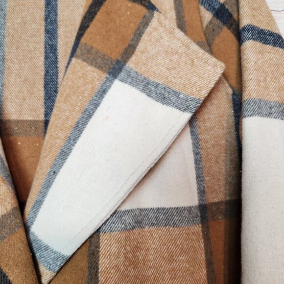 Cavalini Los Angeles OUTERWEAR One Button Jacket Pockets Brown Women's Size M - Picture 4 of 16